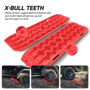 X-BULL Recovery tracks Sand tracks 2pcs 10T Sand / Snow / Mud 4WD Gen 3.0 - Red - Outbackers