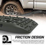 X-BULL Recovery tracks / Sand tracks / Mud tracks / Off Road 4WD 4x4 Car 2pcs Gen 3.0 - Olive - Outbackers