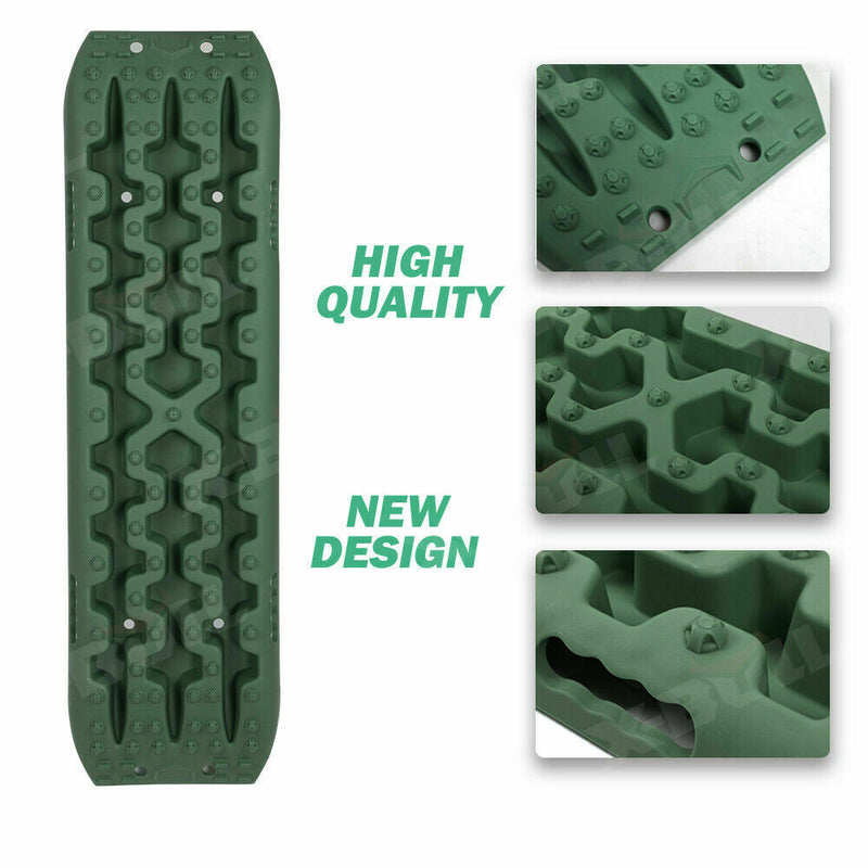 X-BULL Recovery tracks / Sand tracks / Mud tracks / Off Road 4WD 4x4 Car 2 Pairs Gen 3.0 - Olive - Outbackers