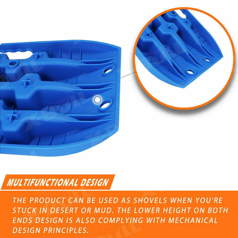 X-BULL Recovery tracks Mud Snow / Sand tracks / Grass 4X4 Caravan 2pcs 4WD Gen 3.0 - Blue - Outbackers
