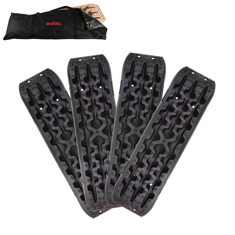 X-BULL Recovery tracks / Sand tracks / Mud tracks / Off Road 4WD 4x4 Car 2 Pairs Gen 3.0 - Black - Outbackers