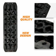 X-BULL Recovery tracks / Sand tracks / Mud tracks / Off Road 4WD 4x4 Car 2 Pairs Gen 3.0 - Black - Outbackers