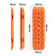 X-BULL Recovery tracks Sand 4x4 4WD Snow Mud Car Vehicles ATV 2pcs Gen 3.0 - Orange - Outbackers