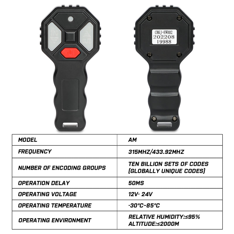 X-BULL 2x Wireless Winch Remote Control 12 Volt Handset Switch 150ft 4WD - Outbackers