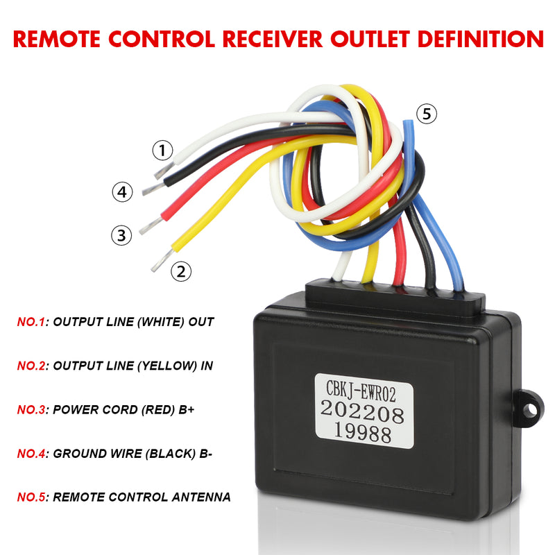 X-BULL 2x Wireless Winch Remote Control 12 Volt Handset Switch 150ft 4WD - Outbackers