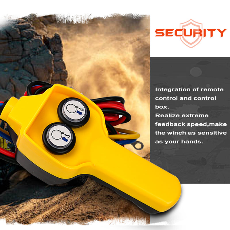 ZESUPER Electric Winch 2500LBS/1134KG 12V 15.2M Steel Cable ATV UTV 4WD 4X4 Boat - Outbackers