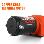ZESUPER Electric Winch 2500LBS/1134KG 12V 15.2M Steel Cable ATV UTV 4WD 4X4 Boat - Outbackers