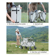 Folding Cart Large Off-White - Outbackers