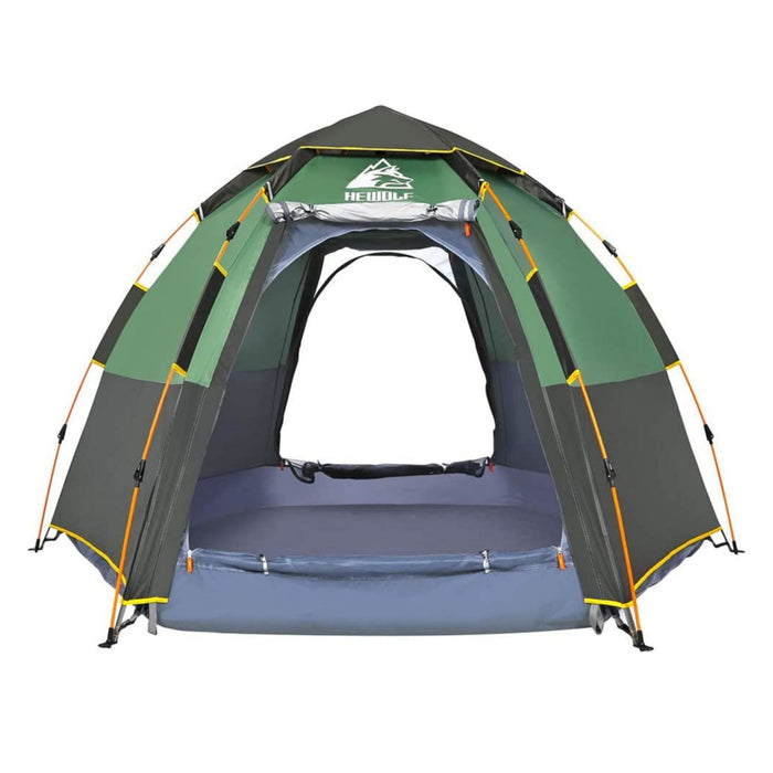 5-6 man tents Waterproof Instant Camping Tent 4/5/6 Person Easy Quick Setup Dome Hex — Outbackers