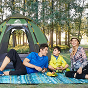 Waterproof Instant Camping Tent 4/5/6 Person Easy Quick Setup Dome Hexagonal Family Tents For Camping, Double Layer Flysheet Can Be Used As Beach Shelter - Outbackers