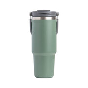 600ML Green Stainless Steel Travel Mug with Leak-proof 2-in-1 Straw and Sip Lid, Vacuum Insulated Coffee Mug for Car, Office, Perfect Gifts, Keeps Liquids Hot or Cold - Outbackers