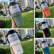 900ML Green Stainless Steel Travel Mug with Leak-proof 2-in-1 Straw and Sip Lid, Vacuum Insulated Coffee Mug for Car, Office, Perfect Gifts, Keeps Liquids Hot or Cold - Outbackers