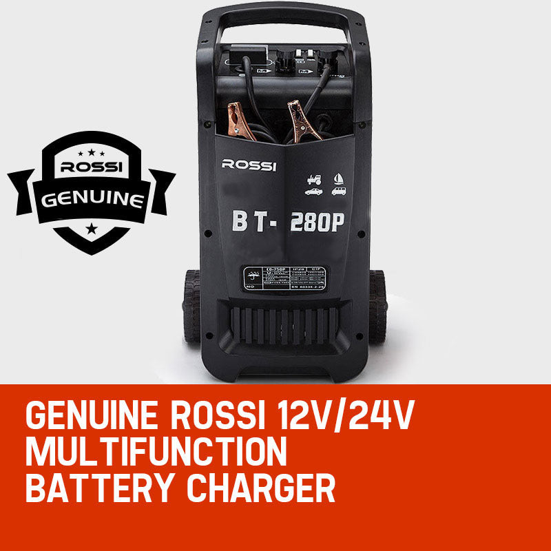 ROSSI Car Battery Charger 280A 12v/24v Jump Starter ATV Boat Truck Tractor - Outbackers