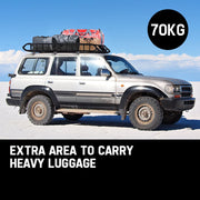 BULLET Universal Roof Rack Basket - Car Luggage Carrier Steel Cage Vehicle Cargo - Outbackers