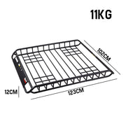 BULLET Universal Roof Rack Basket - Car Luggage Carrier Steel Cage Vehicle Cargo - Outbackers