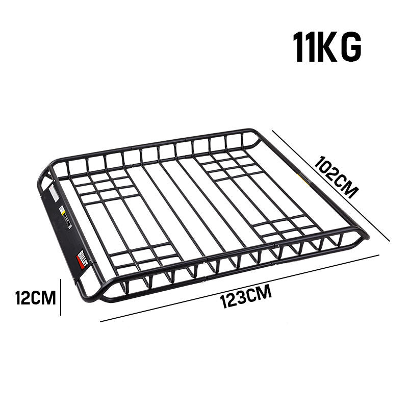 BULLET Universal Roof Rack Basket - Car Luggage Carrier Steel Cage Vehicle Cargo - Outbackers