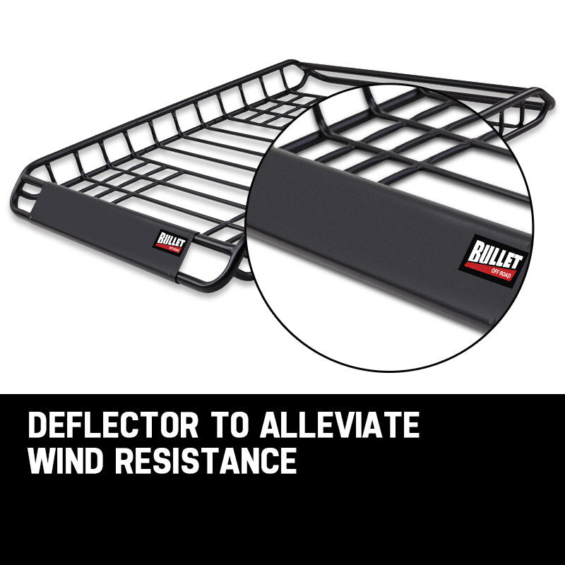 BULLET Universal Roof Rack Basket - Car Luggage Carrier Steel Cage Vehicle Cargo - Outbackers