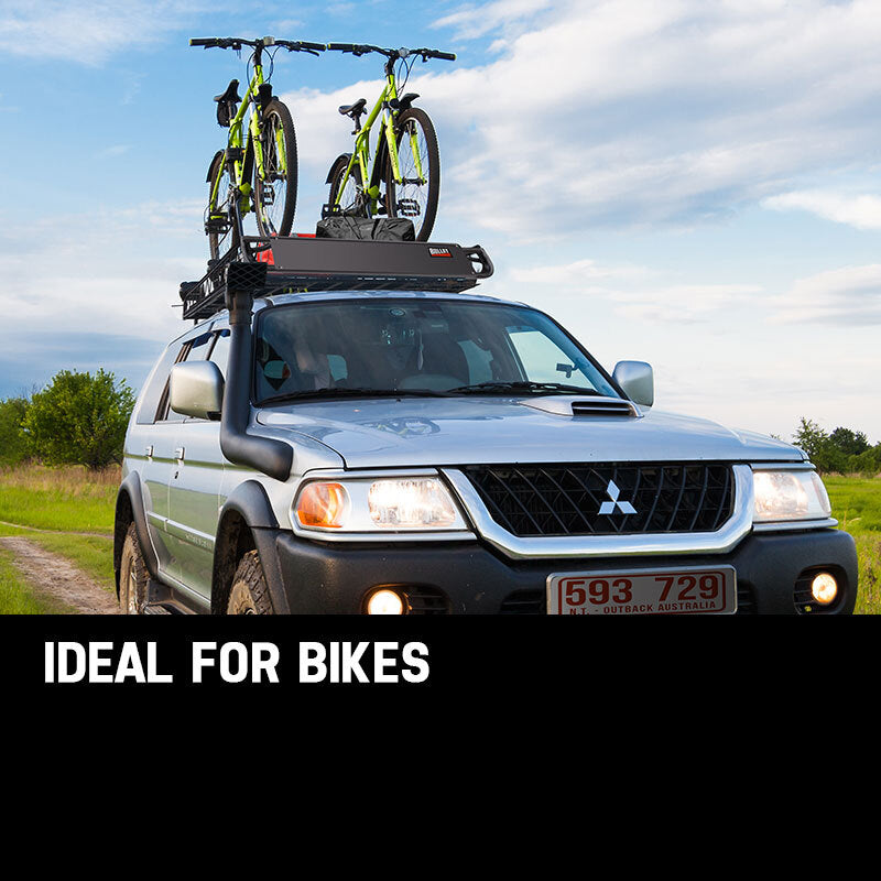 BULLET Universal Roof Rack Basket - Car Luggage Carrier Steel Cage Vehicle Cargo - Outbackers