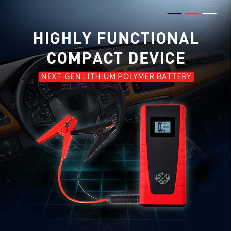 E-POWER 25000mAh Jump Starter Portable 12V Battery Pack Powerbank Charger Booster LED Torch - Outbackers