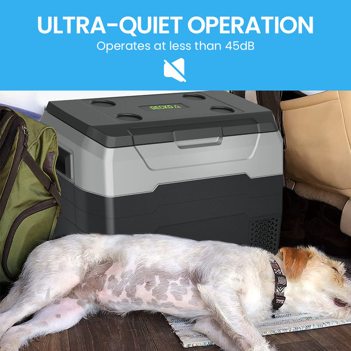 GECKO 40L Portable Fridge Freezer 12V/24V/240V for Camping, Car, Caravan, Boats - Outbackers