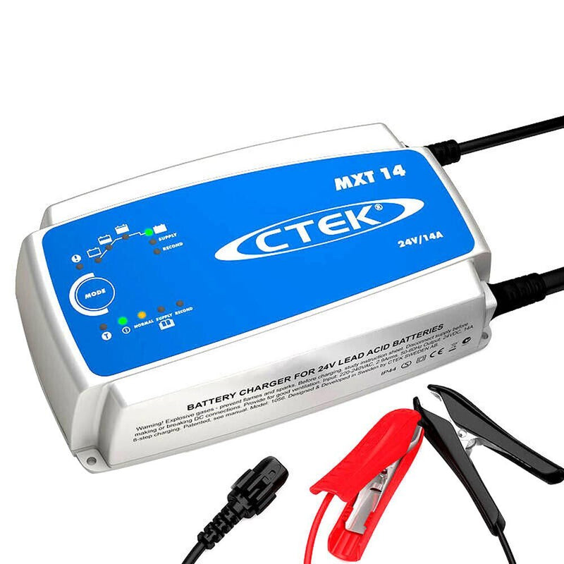 CTEK MXT14 24V 14A Smart Battery Charger 14Amp Bus Truck CV 8 Stage Workshop - Outbackers