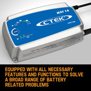 CTEK MXT14 24V 14A Smart Battery Charger 14Amp Bus Truck CV 8 Stage Workshop - Outbackers