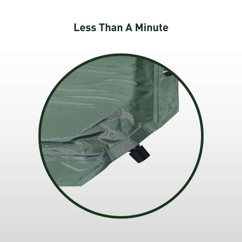 KILIROO Inflating Camping Mat with Pillow - Army Green KR-IM-100-HY - Outbackers