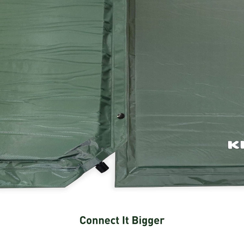 KILIROO Inflating Camping Mat with Pillow - Army Green KR-IM-100-HY - Outbackers