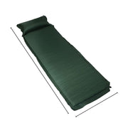 KILIROO Inflating Camping Mat with Pillow - Army Green KR-IM-100-HY - Outbackers