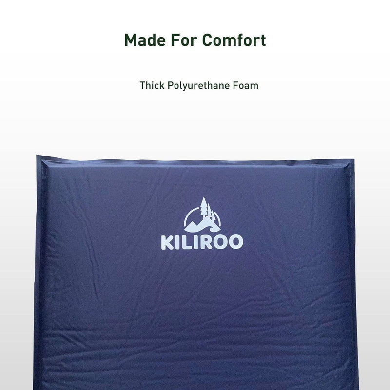 KILIROO Inflating Camping Mat - Navy Blue KR-IM-101-HY - Outbackers