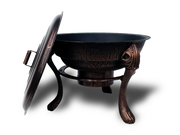 Vesuvius Firepit BBQ with Lid - Outbackers