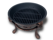 Vesuvius Firepit BBQ with Lid - Outbackers