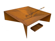 Firepit with Ash Tray with 0.11 Mild Steel" - Outbackers