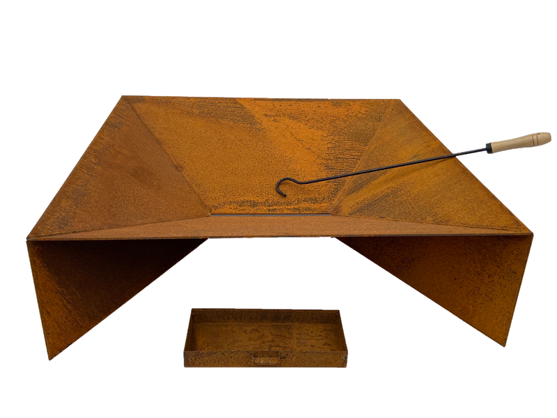 Firepit with Ash Tray with 0.11 Mild Steel" - Outbackers