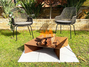 Firepit with Ash Tray with 0.11 Mild Steel" - Outbackers
