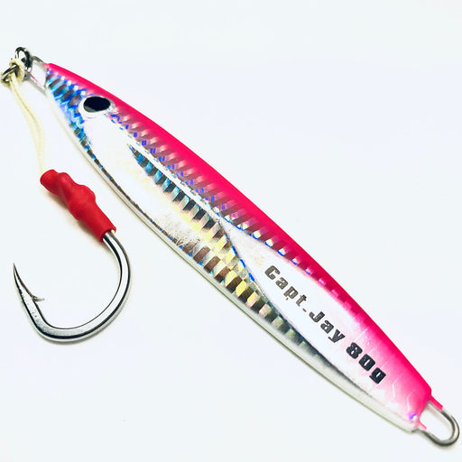Capt Jay 80g Fishing Saltwater jigs Speed Jigging Slow Jigging Pitching Lures (5pcs, mixed colour) - Outbackers