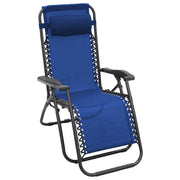 Wallaroo Zero Gravity Reclining Deck Lounge Sun Beach Chair Outdoor Folding Camping - Grey - Outbackers