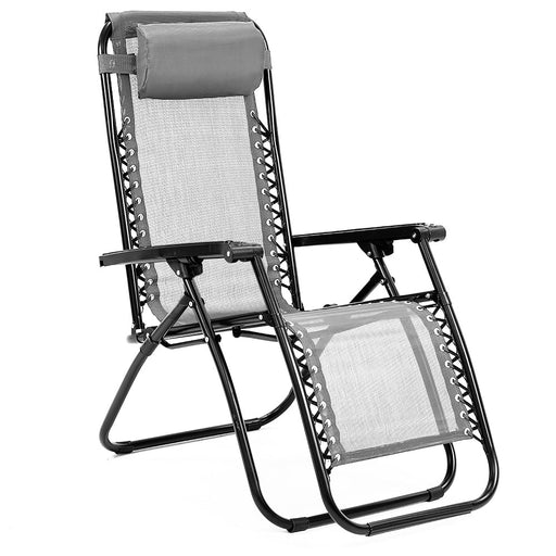 Wallaroo Zero Gravity Reclining Deck Chair - Grey - Outbackers
