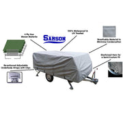 Samson Heavy Duty Trailer Camper Cover 10-12ft - Outbackers