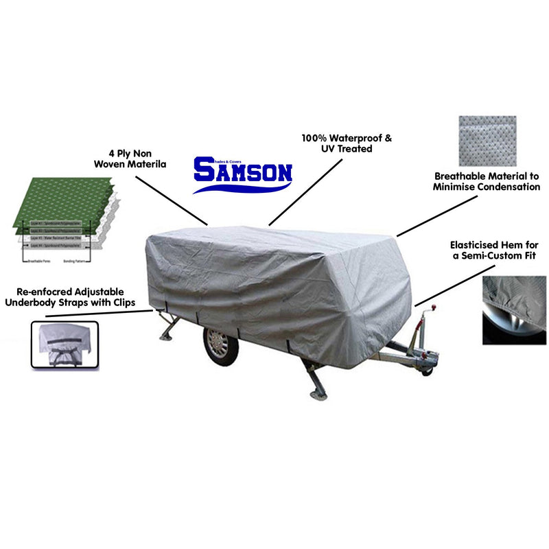 Samson Heavy Duty Trailer Camper Cover 10-12ft - Outbackers
