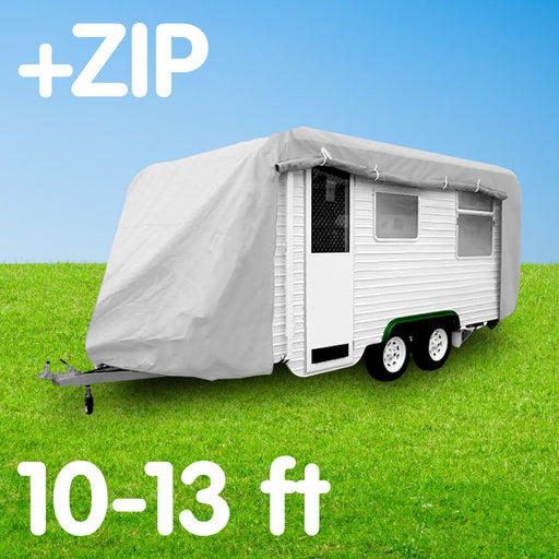 Wallaroo Caravan Cover With Side Zip Campervan 10-13 ft - Outbackers