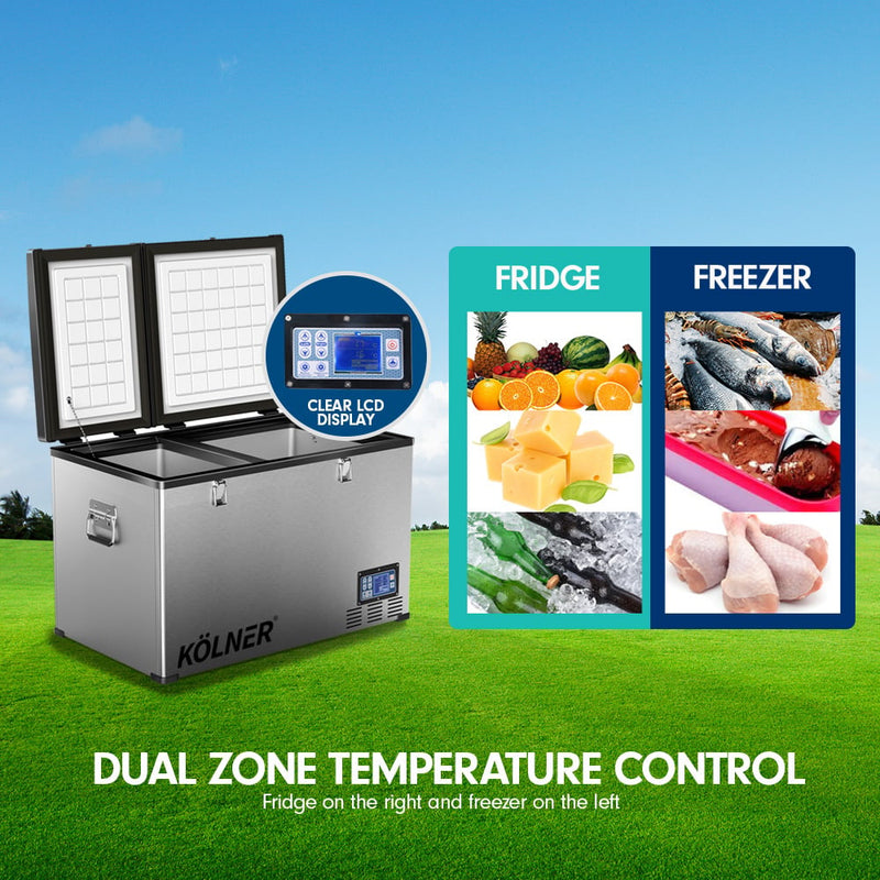 Kolner 125l Portable Fridge Cooler Freezer Camping Car Refrigerator - Outbackers