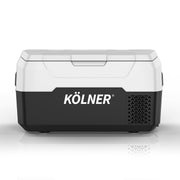 Kolner 20l Portable Fridge Freezer Cooler 12/24/240v Camping Refrigerator Black - Outbackers