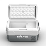 Kolner 20l Fridge Freezer Cooler 12/24/240v Camping Portable Kolner Esky Refrigerator - Grey - Outbackers
