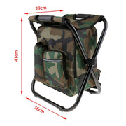 Portable Folding Backpack Chair Camping Stool Cooler Bag Rucksack Beach Fishing 150kg load comb - Outbackers