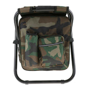 Portable Folding Backpack Chair Camping Stool Cooler Bag Rucksack Beach Fishing 150kg load Green - Outbackers