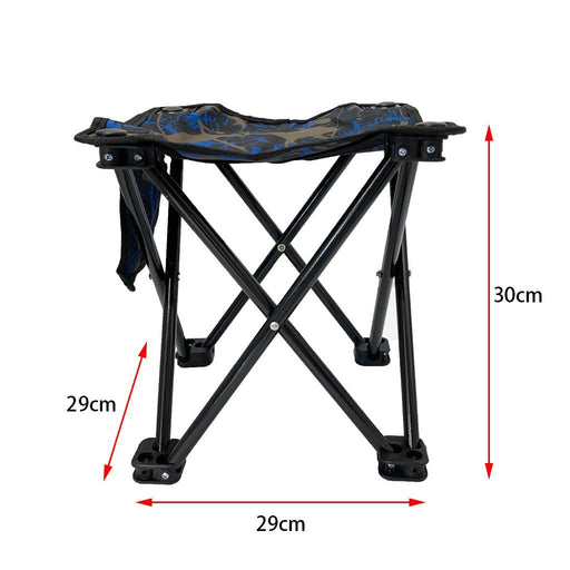 Mini Portable Outdoor Folding Stool Camping Fishing Picnic Chair Seat 80kg Como - Outbackers