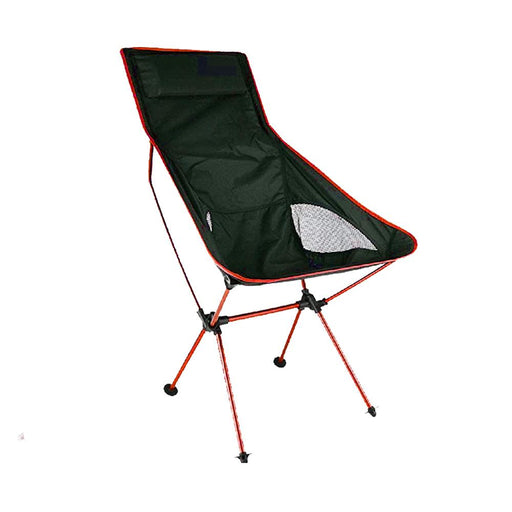 Camping Chair Folding High Back Backpacking Chair with Headrest Red - Outbackers