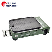 Portable Gas BBQ Stove PRO Grill Plate Burner Butane Camping Gas Cooker With Non Stick Pan and Lid - Outbackers