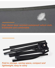 Outdoor Hiking Camping Beach Portable Folding Swivel Chair + Carry Bag Black - Outbackers